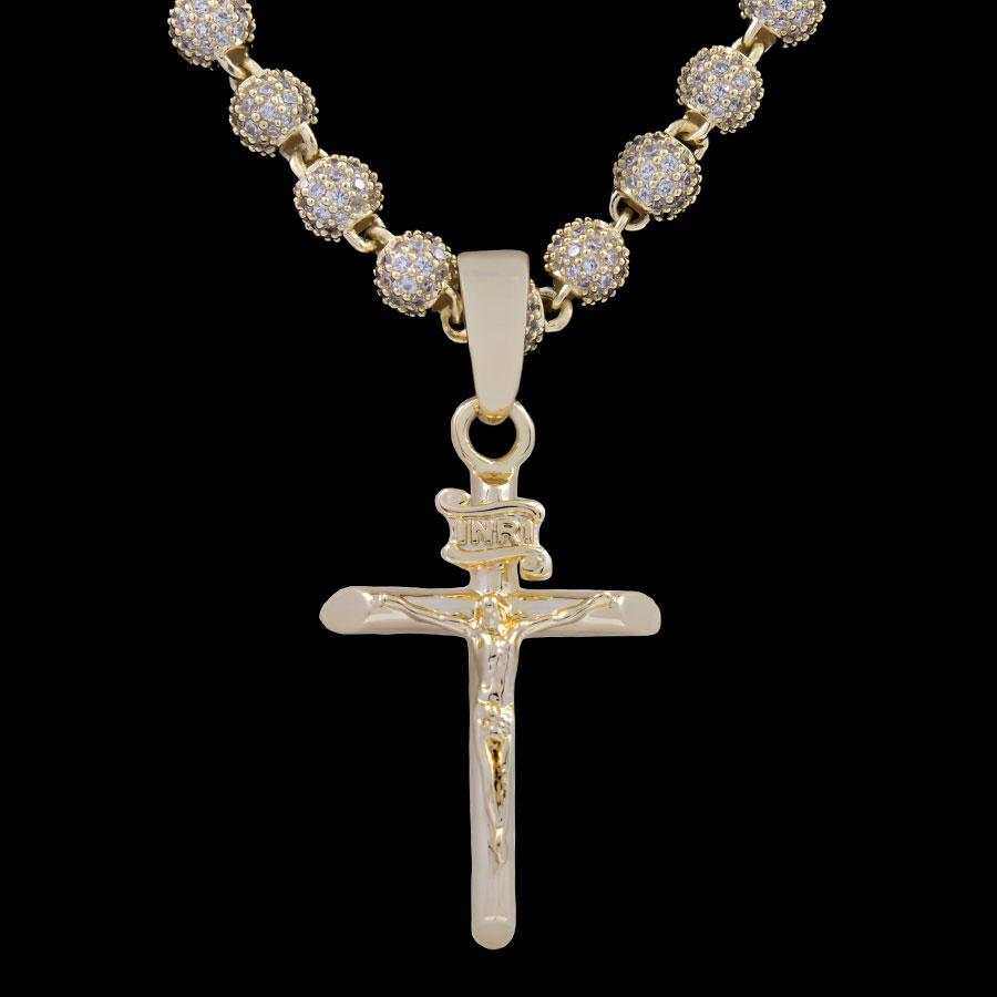 GLD PROMO SETS Crucifix Pendant in Yellow Gold