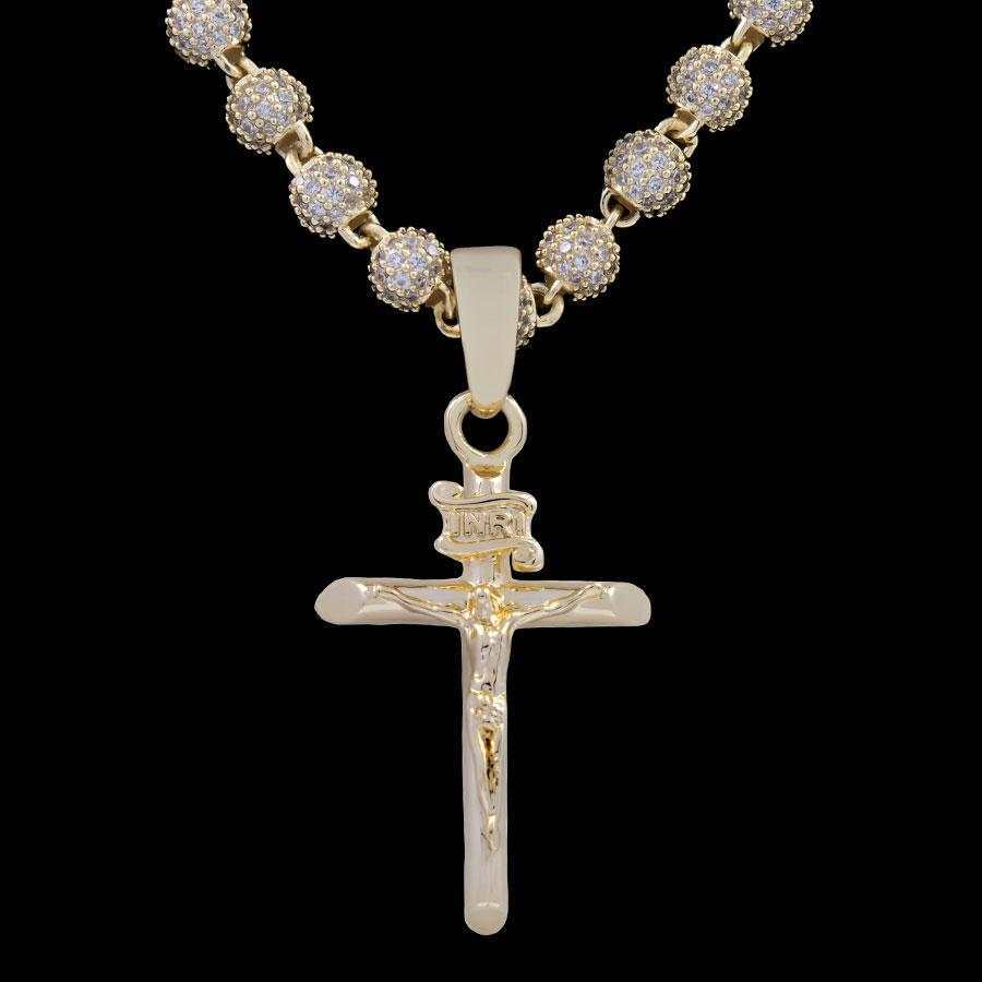 GLD PROMO Crucifix Pendant in Yellow Gold