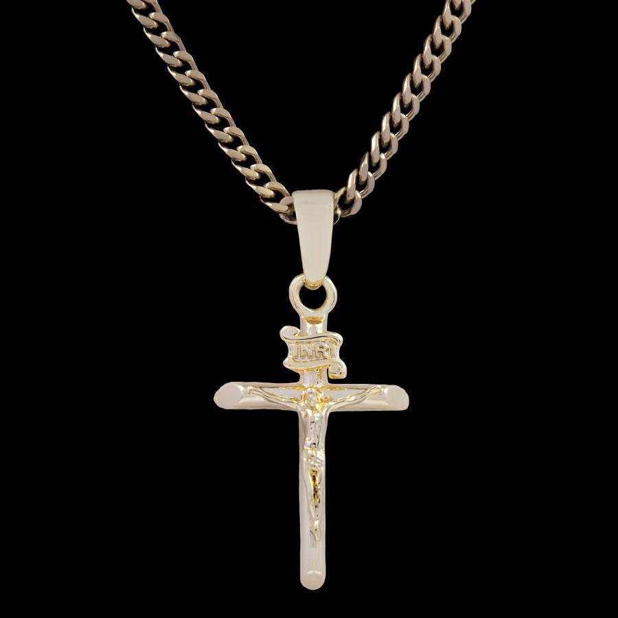 GLD PROMO SETS Crucifix Pendant in Yellow Gold