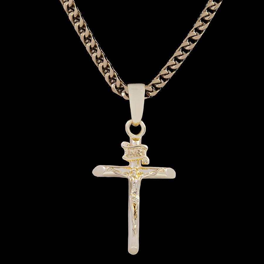 GLD PROMO Crucifix Pendant in Yellow Gold