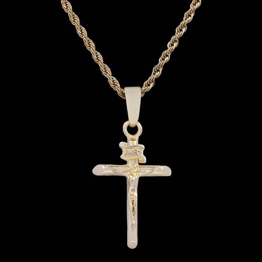 GLD PROMO Crucifix Pendant in Yellow Gold