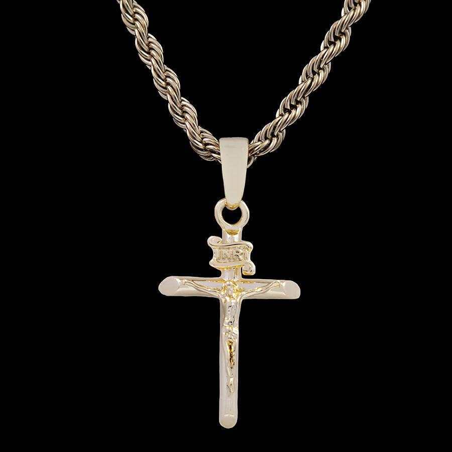GLD PROMO Crucifix Pendant in Yellow Gold
