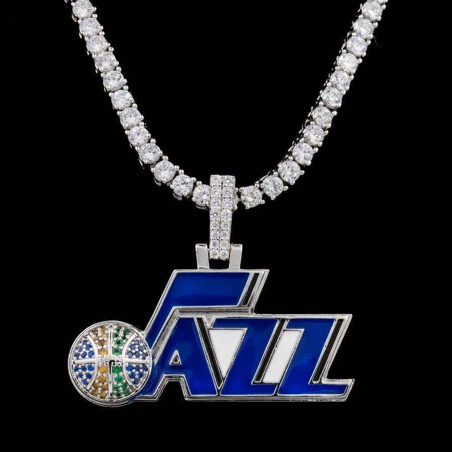 GLD Men Utah Jazz Official NBA Logo Pendant