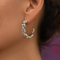 GLD Women Valentina Hoop Earrings in White Gold