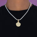 GLD Men Seattle Storm Official WNBA Primary Micro Logo Pendant in Yellow Gold