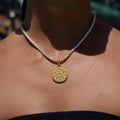 GLD Women Seattle Storm Official WNBA Primary Micro Logo Pendant in Yellow Gold